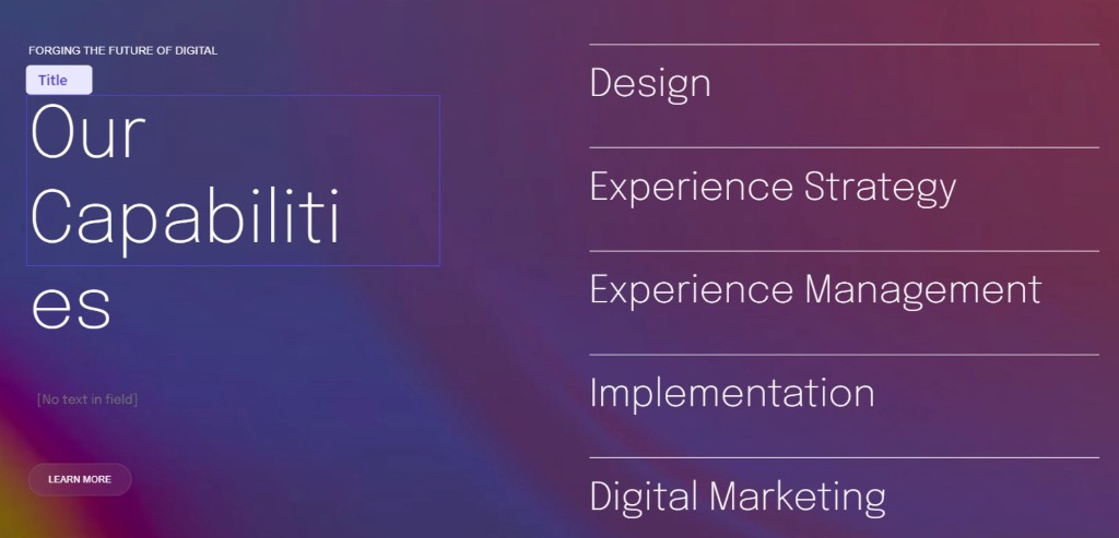 Bad editing experience: title wrap/overflow ("Capabilities")