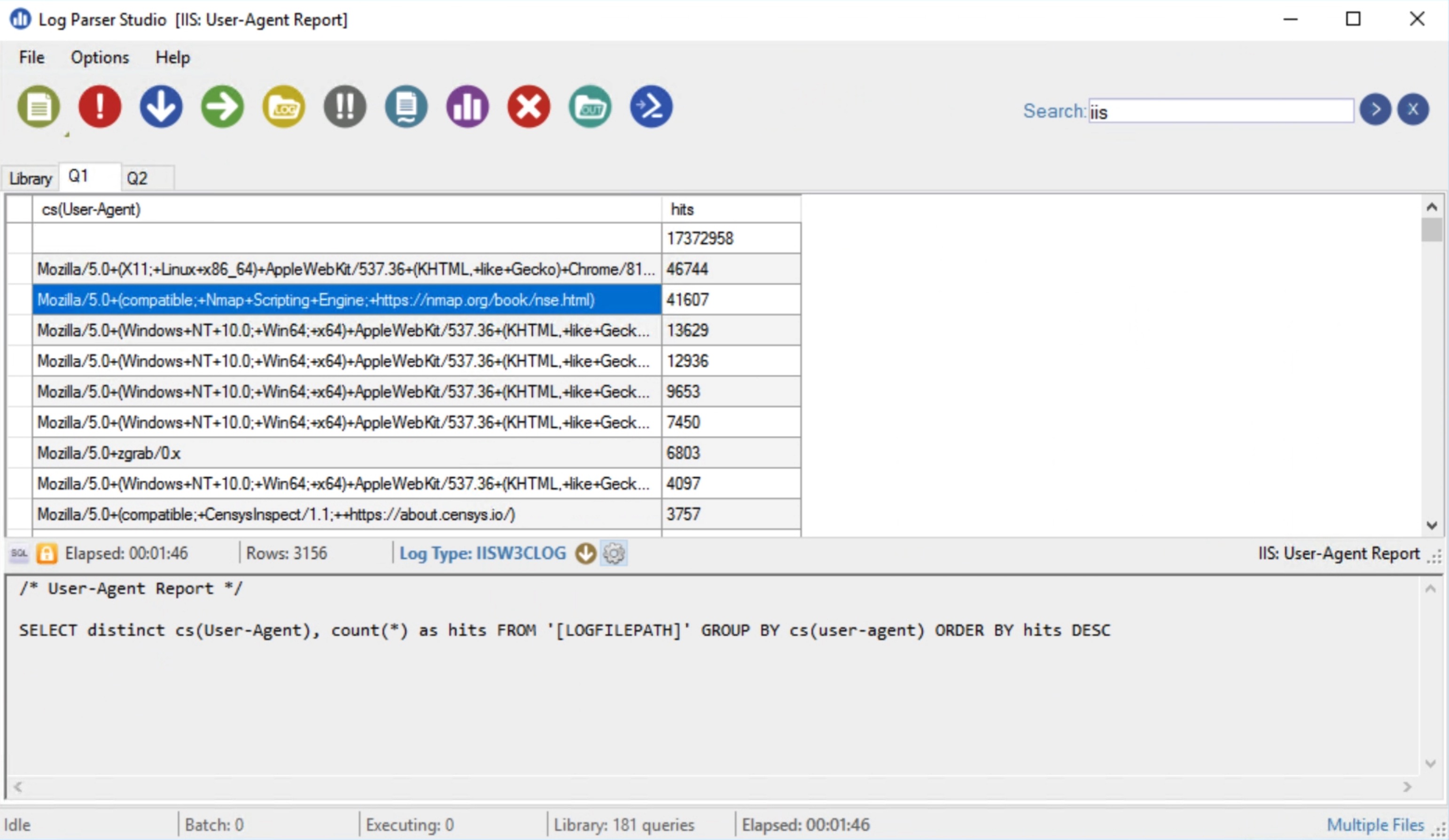 Log Parser Studio screenshot