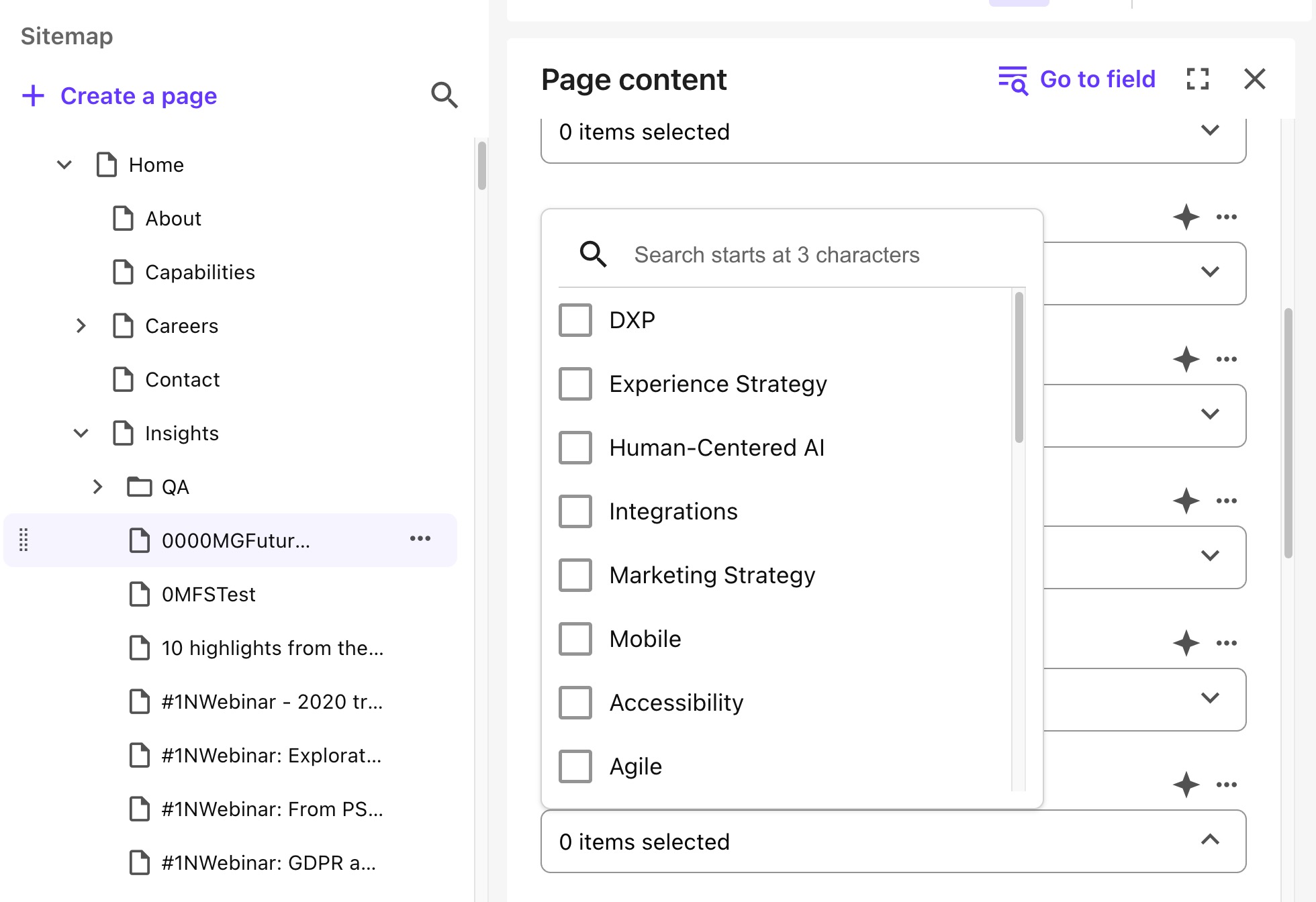 Multilist with Search results in a seemingly random order