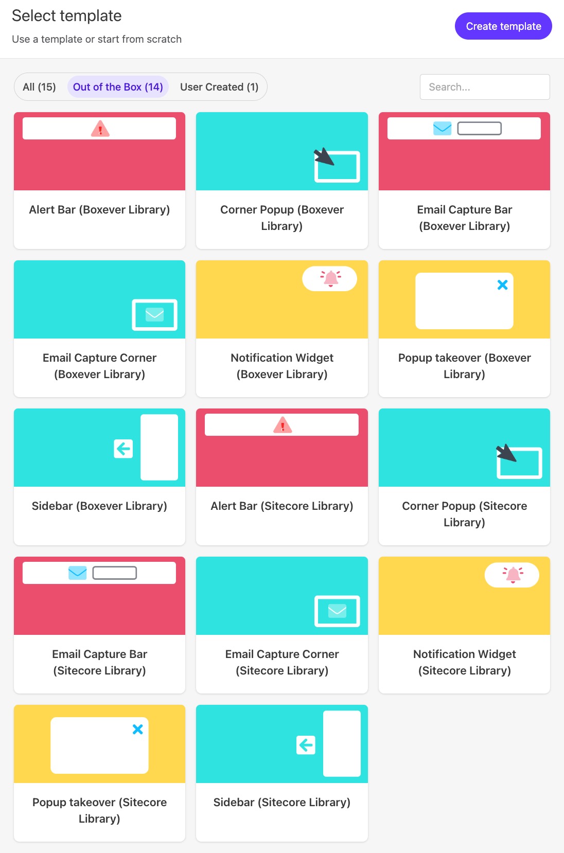 Out-of-the-box Personalize Web Flow Templates