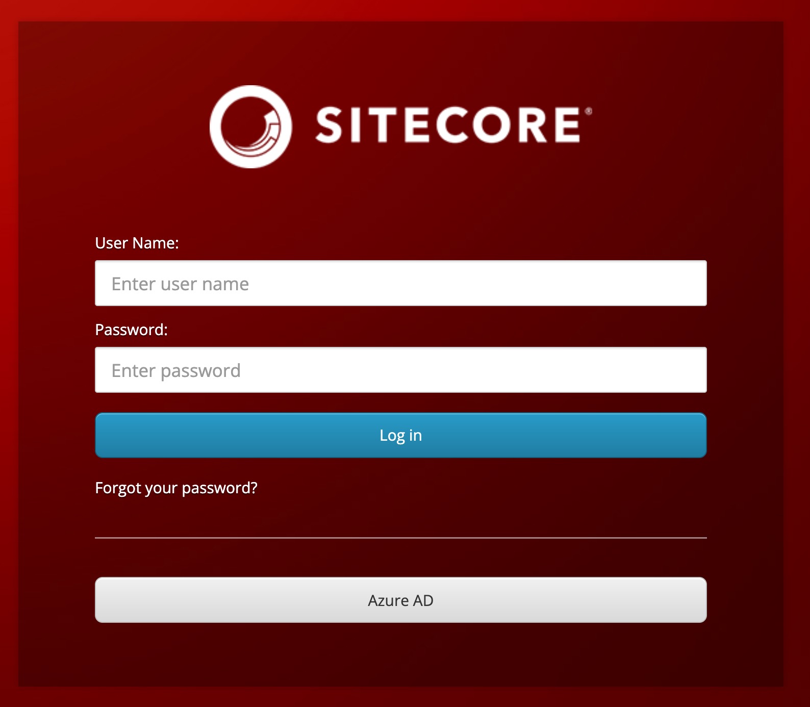XM/XP login screen